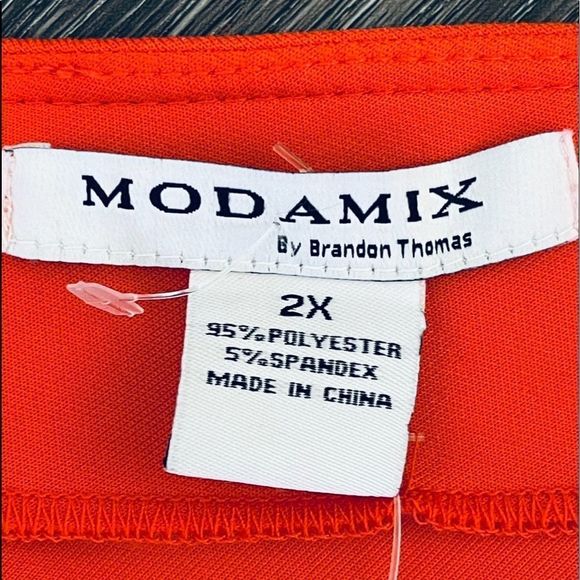 MODAMIX by Brandon Thomas,Size 2X, Scuba Tank Dress, Womens Sleeveless vneck NWT - Picture 3 of 16